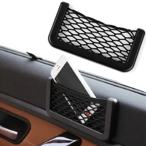 Bolsa de Almacenamiento de Red para Coche Organizador Interior de Automóvil Bolsa de Malla de Plástico
