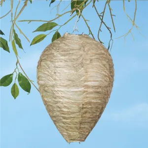 Hanging paper wasp nest decoy lantern for outdoor garden pest control hanging ornament