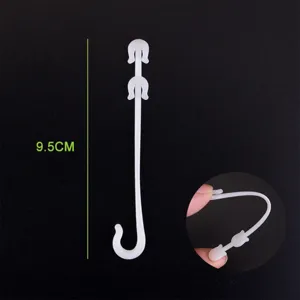 Kunststof tomatensteun haak voor kas tuinieren duurzame plantenclip 9.5cm