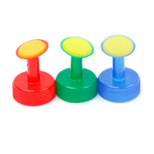 Plastic bottle cap sprinkler nozzle for watering indoor plants and home garden tools.
