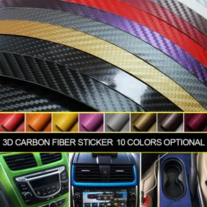 3D carbon fiber sticker for car interior and exterior modification decoration film
