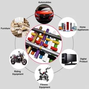 3D textured carbon fiber vinyl wrap sticker for car interior exterior decoration DIY film roll