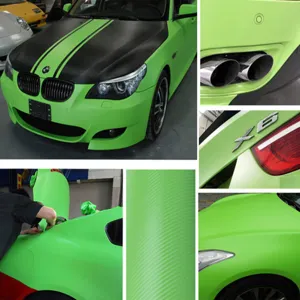 3D carbon fiber car wrap vinyl film sticker for interior exterior vehicle decoration.
