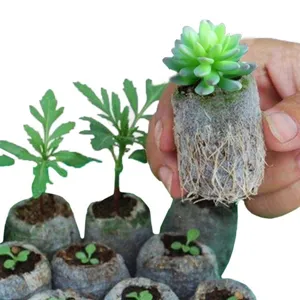 Non-woven seedling bags biodegradable nursery pots plant growing bags for garden use.
