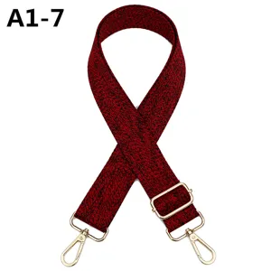 Correa de repuesto ajustable para bolso rojo negro tejido cruzada hombro accesorio