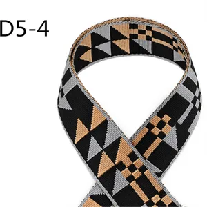 5cm εθνοτικό jacquard υφασμάτινο λουρί βαμβακερό πολυεστέρας χοντρή ζώνη λεπτομέρεια