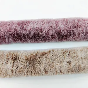 Faux fur bag strap details, soft fluffy plush handle accessory for winter handbags.