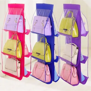 Vista di dettaglio dell'organizer per borse appeso a doppia faccia con 6 tasche, TNT.