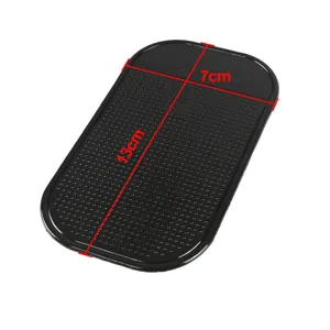 Close-up detail of the black silicone car anti-slip dash mat showing textured grip surface.
