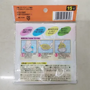 Disposable drain hair catcher stickers 15 pieces pack for kitchen and bathroom floor drains