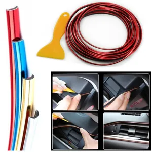 Car interior decorative trim strip gap filler installation tool auto accessories detail view