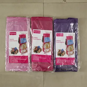 Organizer per borse da appendere a doppio lato 6 tasche borsa portaoggetti per armadio.