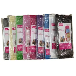 Organizer sospeso per borse con 6 tasche trasparenti, supporto porta borsetta da armadio.