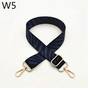 Replacement bag strap with zebra print pattern, adjustable length and gold hardware accessories.