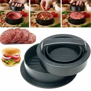 ABS Burger Press Patty Maker Heavy Duty Hamburger Press Mold Non-Stick Kitchen Tool for Making Stuffed Burgers