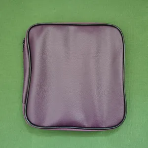 Detailed view of the purple storage case with zipper closure for DIY craft tools and hooks.