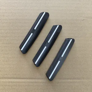 Detail shot of black fixed angle knife sharpener guide clamp, handy tool accessory