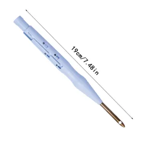 Ago da ricamo regolabile punch needle strumento di cucito fai da te con lunghezza di 19 cm.