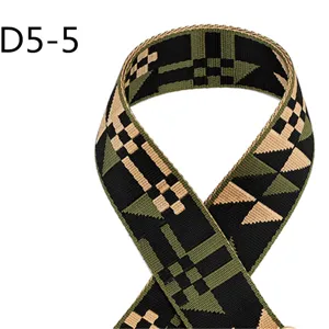 Υφανta Jacquard 5cm Ιμάντας από Πολυεστέρα Βαμβάκι Παχύ Εθνοτικό Στυλ για Ραπτική