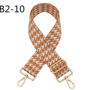 Replacement houndstooth jacquard bag strap, adjustable shoulder crossbody strap for purse.