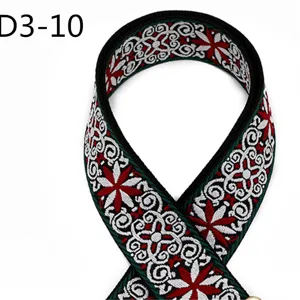 Ethnic style jacquard webbing strap 5cm wide replacement bag strap vintage geometric pattern