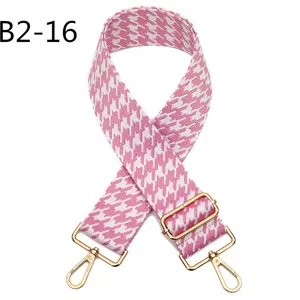 Pink houndstooth replacement bag strap adjustable shoulder crossbody strap accessories