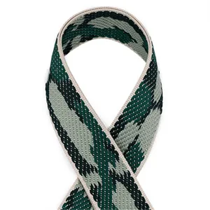 5cm wide jacquard webbing strap camouflage pattern classic luggage bag strap garment accessory