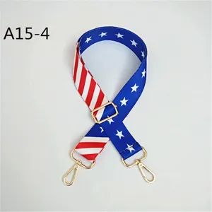 Sangle de sac large motif drapeau américain de rechange réglable pour bandoulière