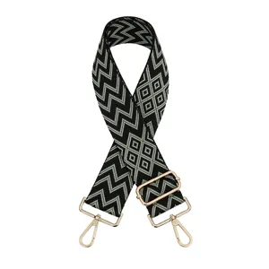Υφαντός υφασμάτινος ιμάντας αντικατάστασης, πλατύς ρυθμιζόμενος ιμάντας ώμου για τσάντες.