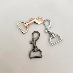 Zinc alloy metal dog hook swivel snap trigger spring clip keychain hardware accessories