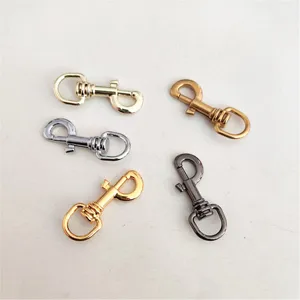 Alloy metal lobster clasps swivel snap hooks for DIY keychain bag hardware accessories.