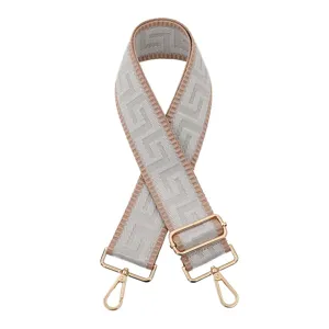 Courroie de sac de rechange reglable en toile robuste avec des boucles en metal dore