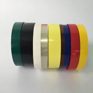 Nahaufnahme von mehrfarbigen Polyester-Isolierband-Rollen für elektronische Bauteile.