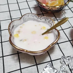 Japanischer Stil goldgeränderte Blumen-Glas-Schüssel für Dessert, Suppe und Salattischgeschirr.