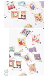 Adesivi per angoli di foto album fai da te adesivi di montaggio carte decorative cancelleria set
