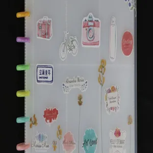 Mushroom hole loose leaf photocard binder 3 inch transparent card collection book stationery
