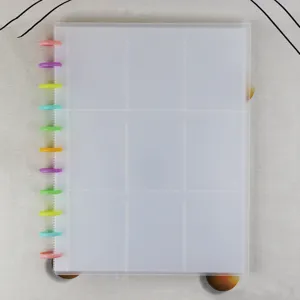 Mushroom Hole Loose Leaf Photocard Binder Korean Style Card Collection Book Transparent Album Stationery Organizer