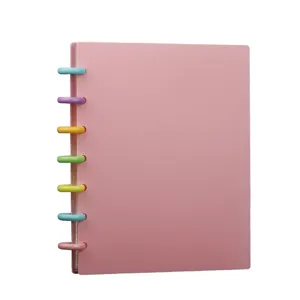 Cute 3-inch discbound photocard binder with colorful mushroom rings for card collection.