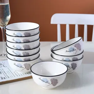 Set di Ciotole di Riso in Ceramica per la Casa Stile Nordico Servizio da Tavola