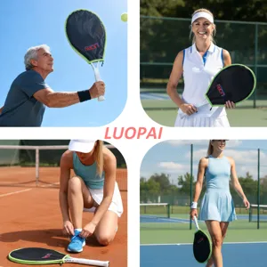 Detailansicht Tennisschläger Widerstandstraining Abdeckung, schwarze Sportausrüstung.