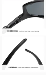 Cycling sunglasses sports outdoor windproof UV protection gear performance detail