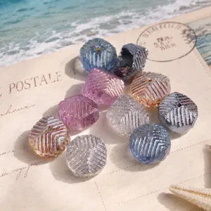Vetro Ceco Vintage Motivo Spina Pesce Sfaccettato Perline Ovale Perline Sfuse Per Creazione Gioielli Fai da Te Bracciale Collana