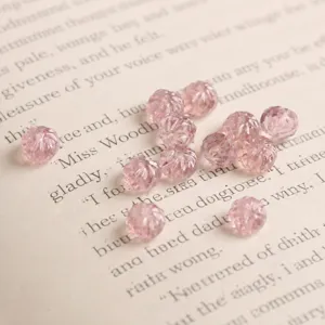 Pink faceted glass beads Czech wheel beads DIY handmade necklace jewelry making 5x8mm