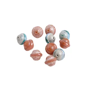 Czech glass saturn saucer beads faceted loose beads for DIY bracelets necklaces 10x12mm