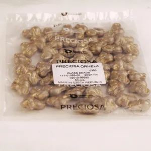 Czech glass elephant beads gold painted 20/21mm DIY handmade jewelry making material 50pcs.