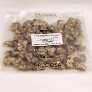 Czech crystal glass elephant beads 20/21mm gold painted DIY jewelry making crafts 50pcs