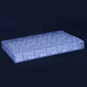 Boîte de rangement en acrylique transparent avec pots pour perles, loisirs créatifs et bijoux.