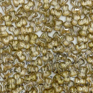 Czech glass T-shape bone beads 2x8mm bulk pack for DIY jewelry making and craft accessories