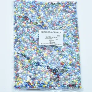 Czech glass seed beads multicolour assorted bulk pack jewellery making craft supplies 5/0