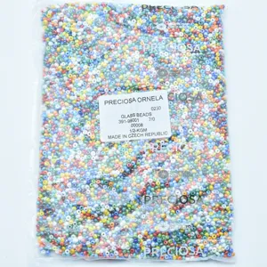 Czech glass seed beads multicolored mix 7/0 size crafting beads wholesale package 500g